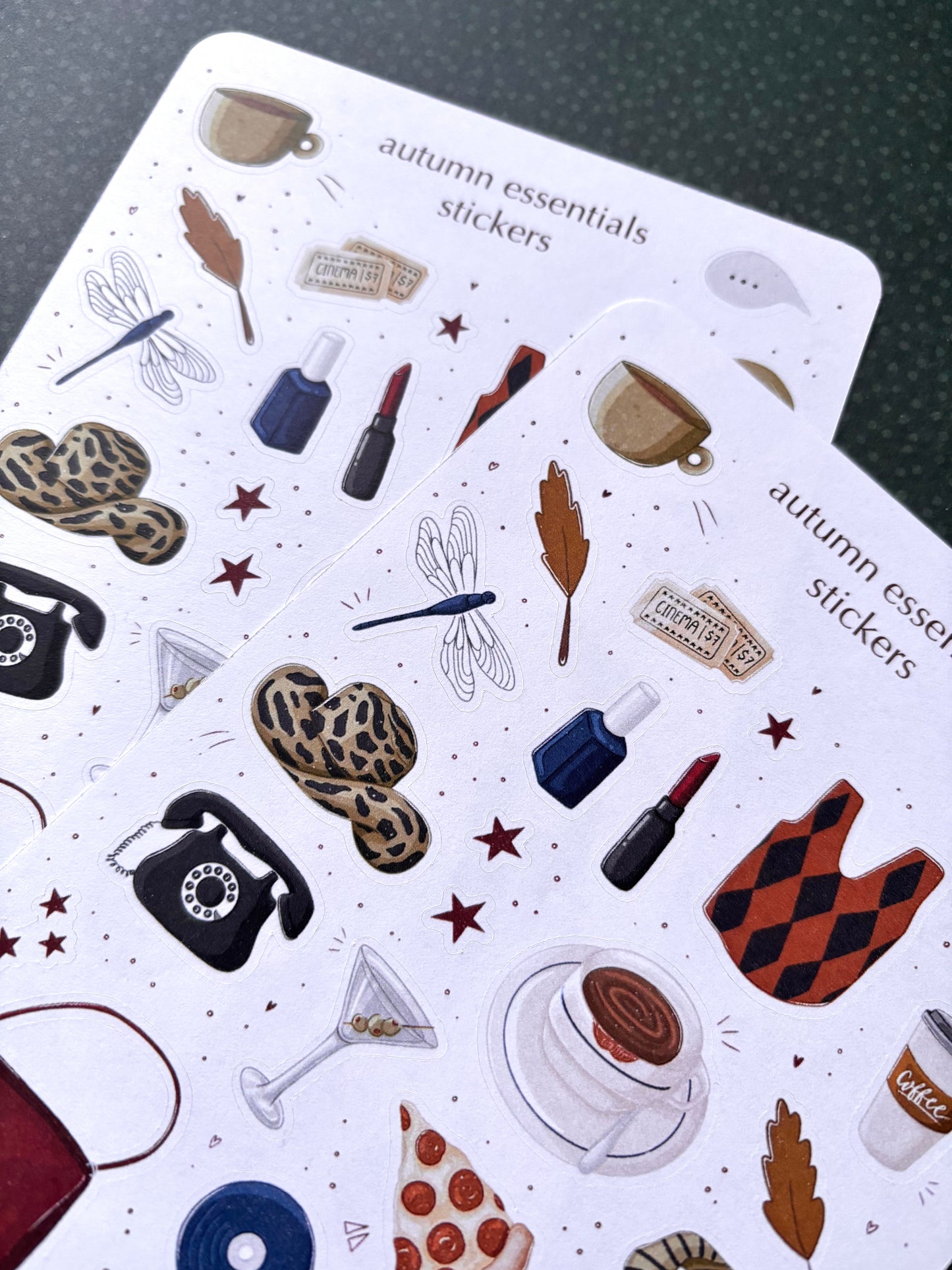 autumn essentials stickers