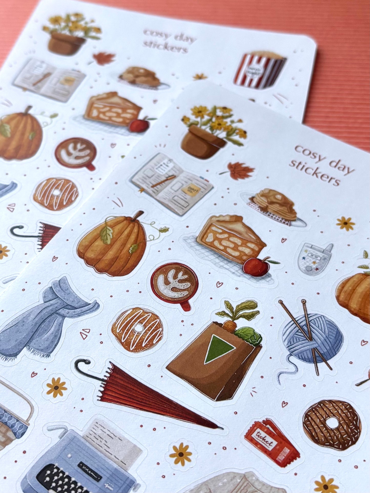 cosy day stickers