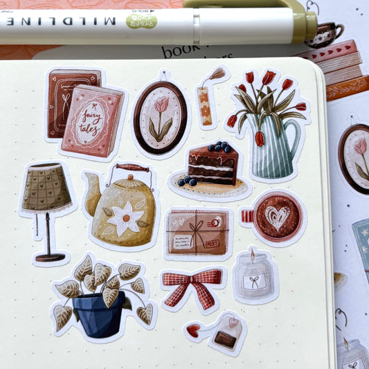 book lover stickers