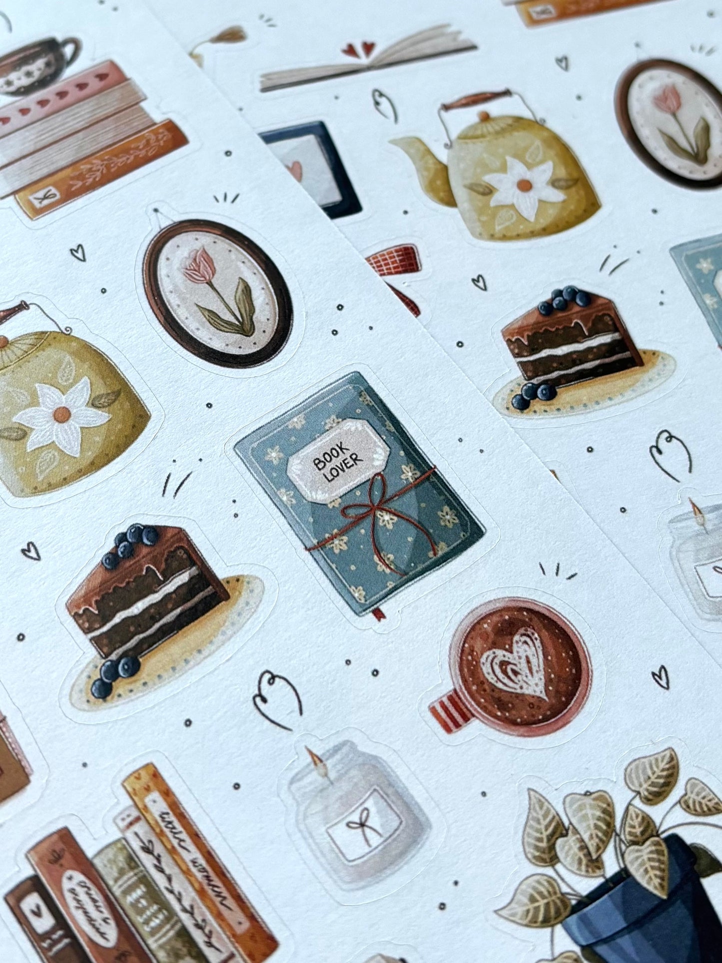 book lover stickers