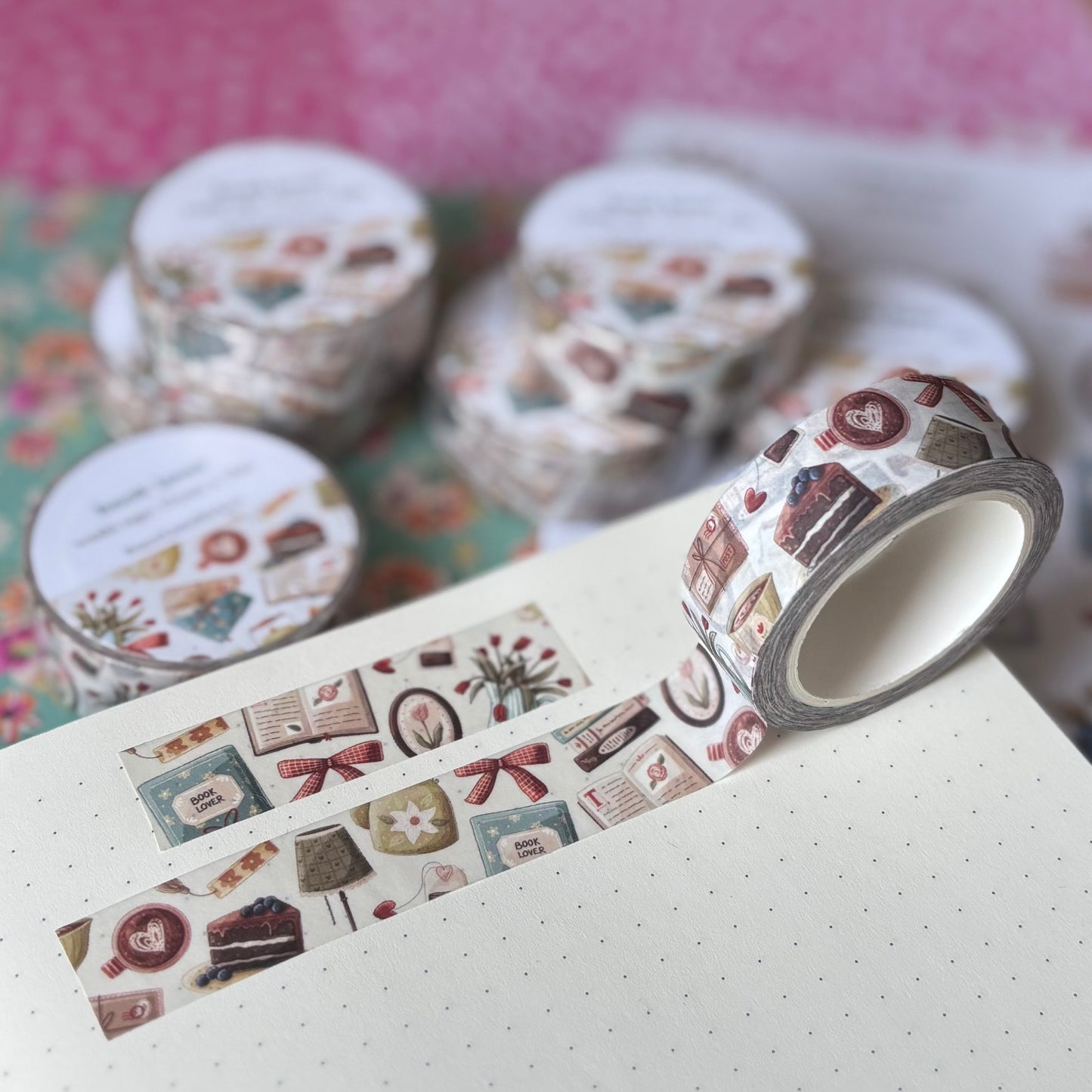 book lover washi tape