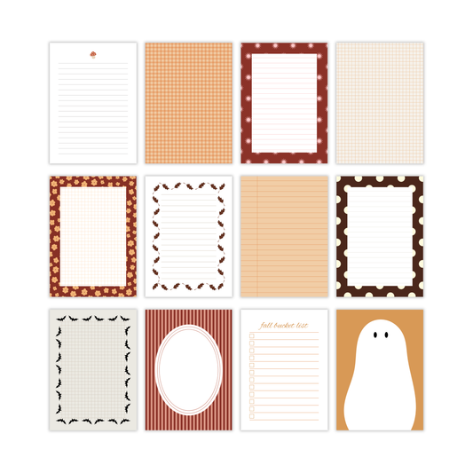 autumnal paper journal notes (a7)