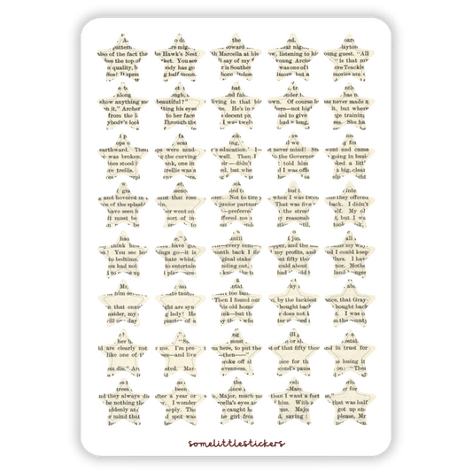 bookish stars stickers