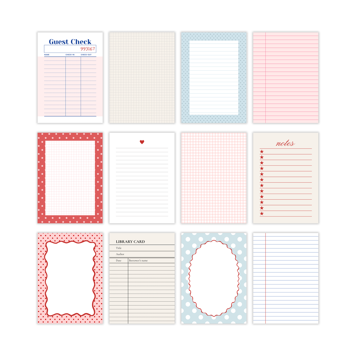 paper journal notes (a7)