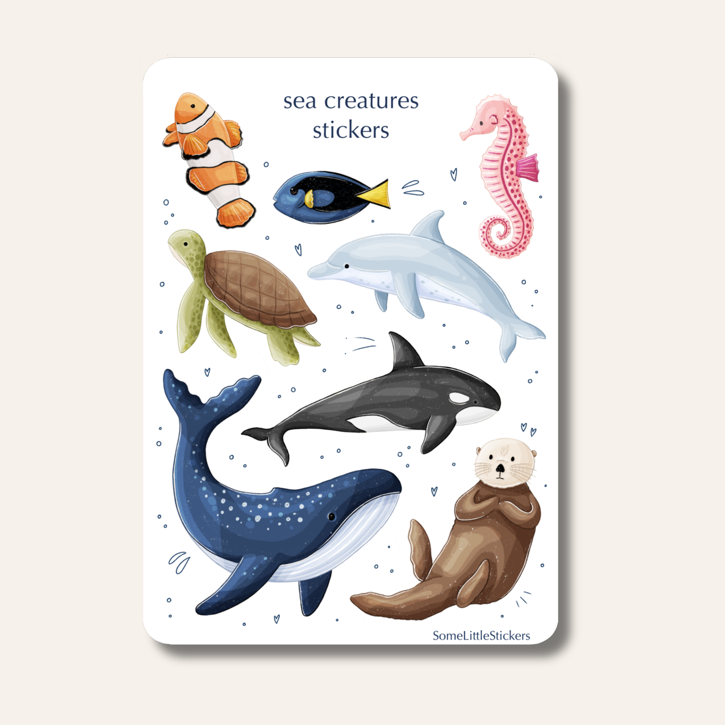 sea creatures stickers