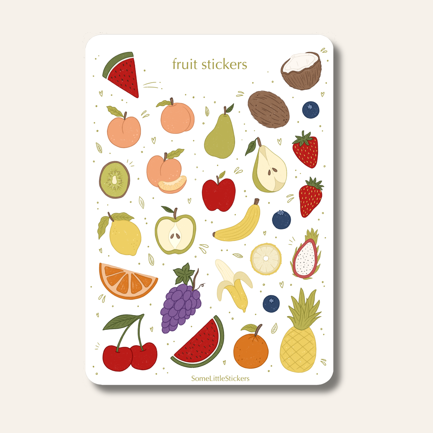 fruit stickers
